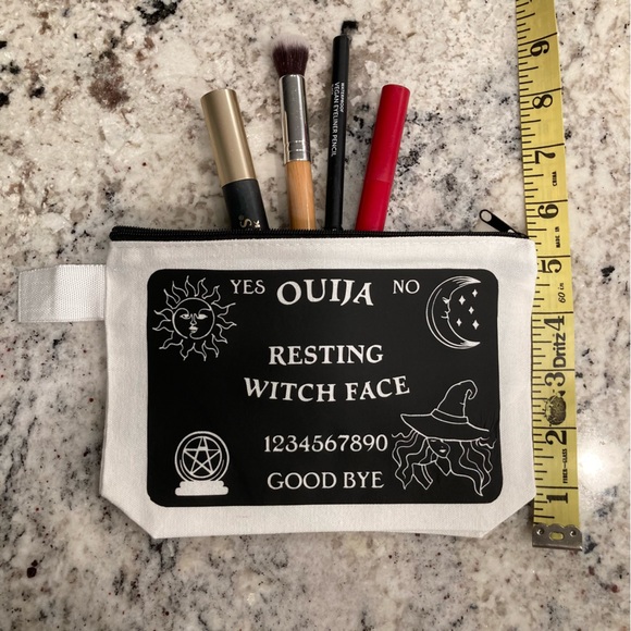 Resting Witch Face Ouija Board Cosmetic Bag - Channel Your Inner Witch - Picture 4 of 6
